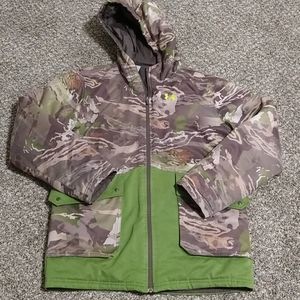 Youth XL 14/16 boys camo under armour winter coat